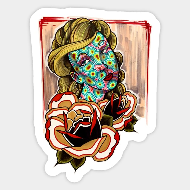 Technicolor smallpox Sticker by TimPangburn